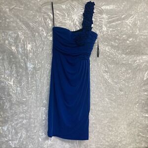 VALERIE BERTINELLI Women’s Floral Ruffle One Shoulder Prom Dress Size 6